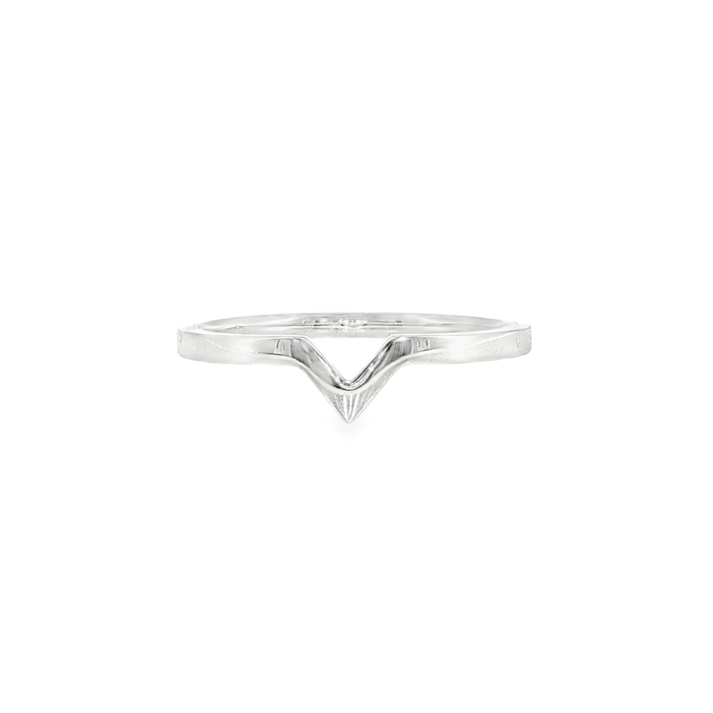 V字ライン バンドリング／シルバー925