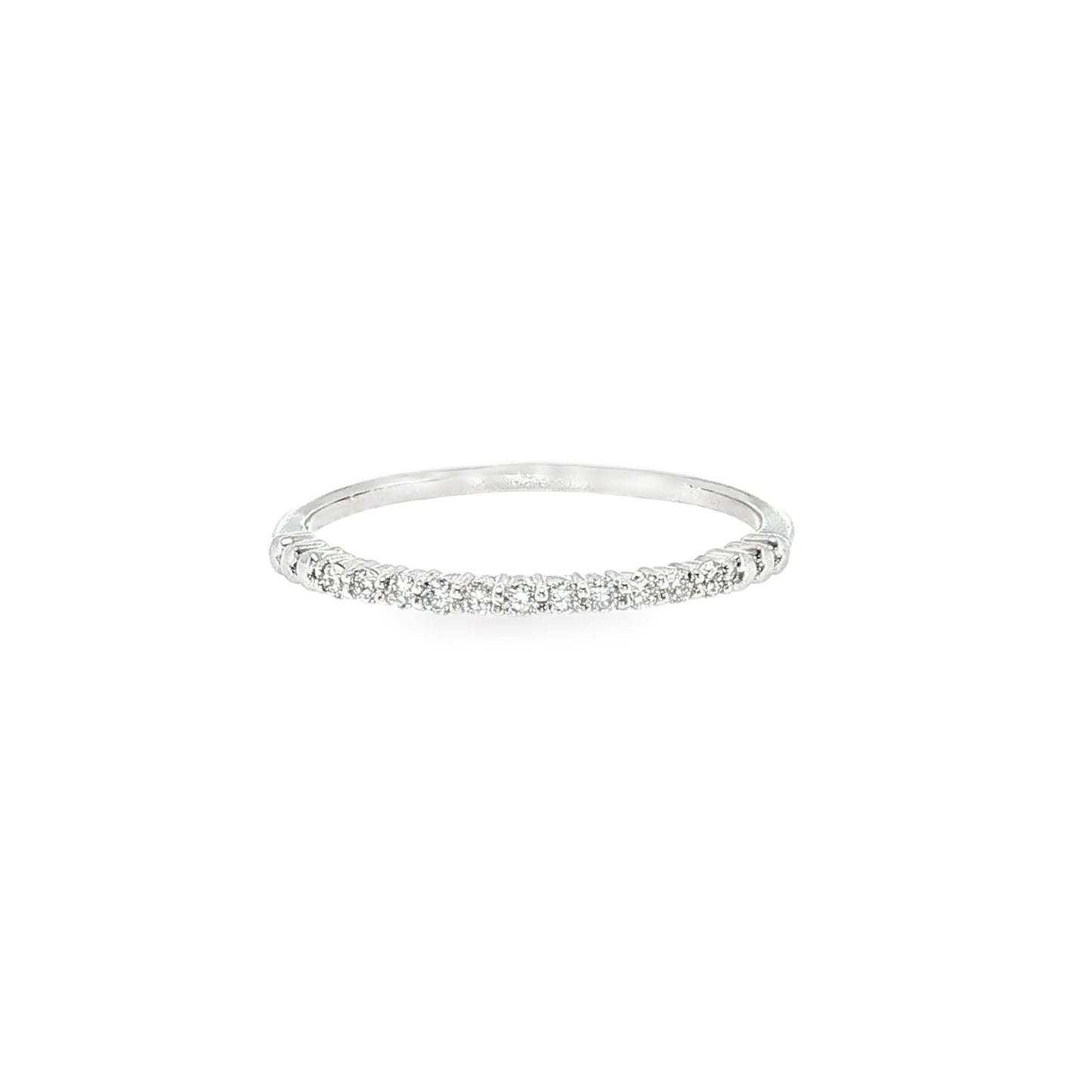 ダイヤモンド ハーフエタニティリング 0.11ct／シルバー925