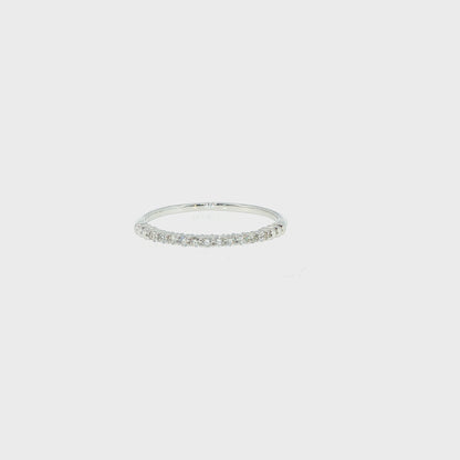 ダイヤモンド ハーフエタニティリング 0.11ct／シルバー925