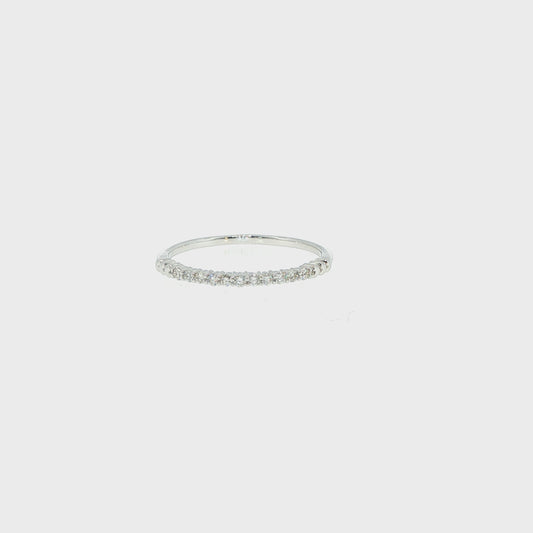 ダイヤモンド ハーフエタニティリング 0.11ct／シルバー925